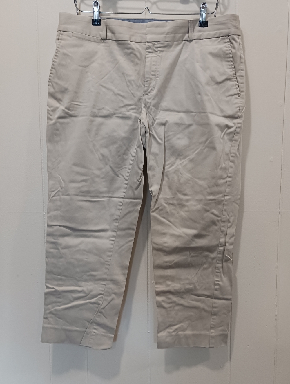Banana Republic Beige Cropped Chinos